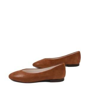 NEW MENINA STEP belber flat sandal in brown leather